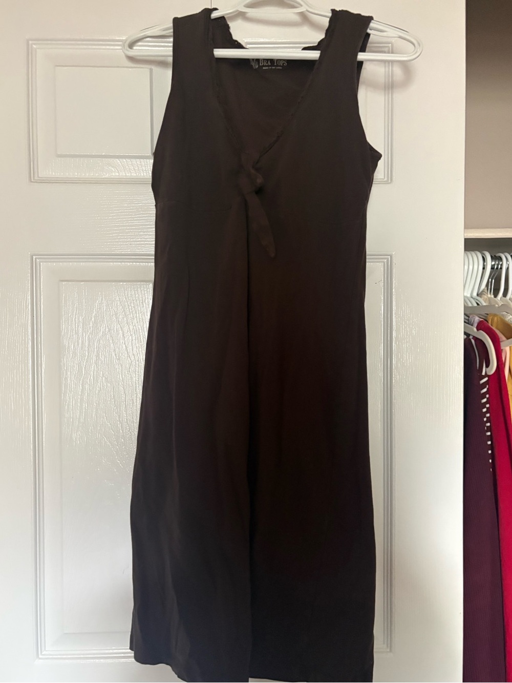 Brown Sleeveless dress